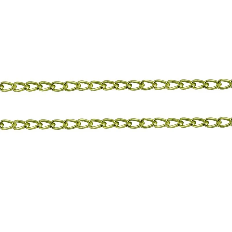 Chaine à mailles cheval 9 x 5 mm (1 mètre)