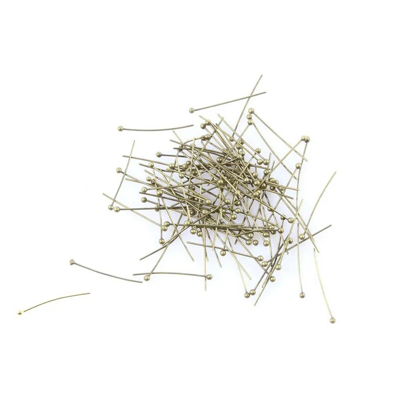 Tige clou bijoux à bout rond 20 mm (100 pièces)
