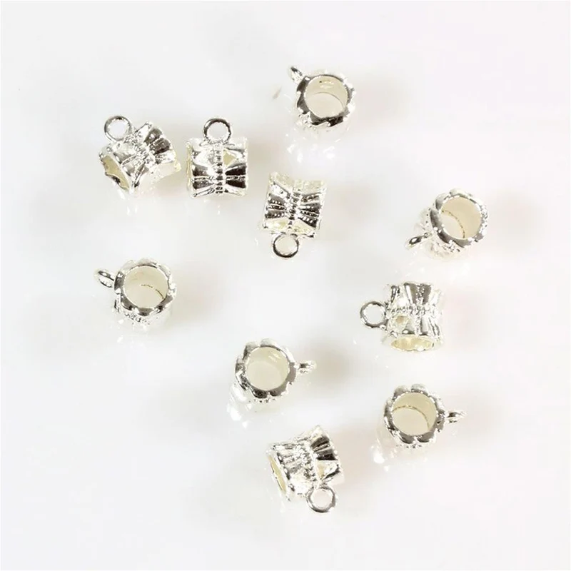 Bélière attache pendentif Papillon en alliage 11x7 mm (10 pièces)