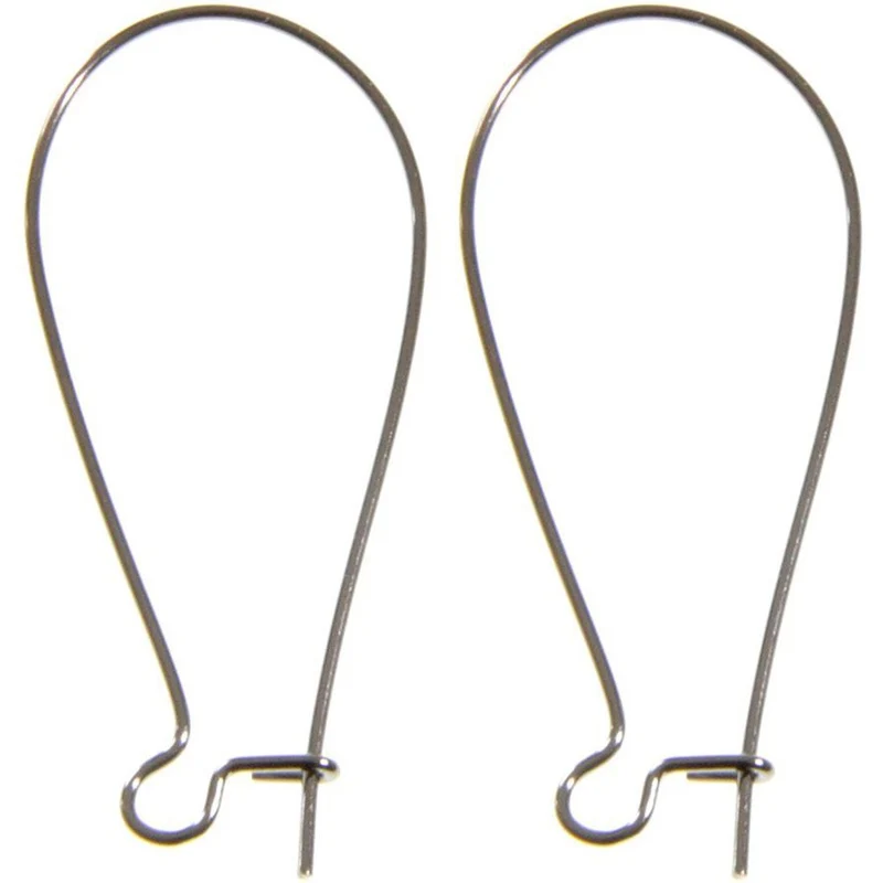 Attache boucle d'oreille crochet 38 mm (50 pièces)