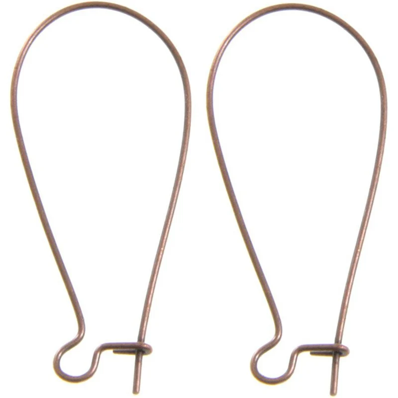 Attache boucle d'oreille crochet 38 mm (50 pièces)