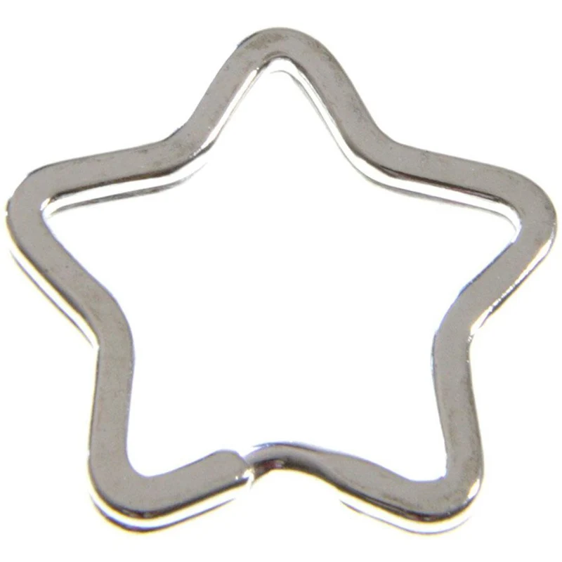 Anneaux porte clé Etoile (5 pièces)