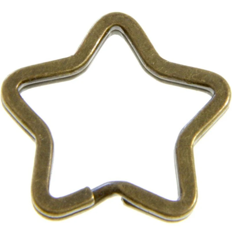 Anneaux porte clé Etoile (5 pièces)