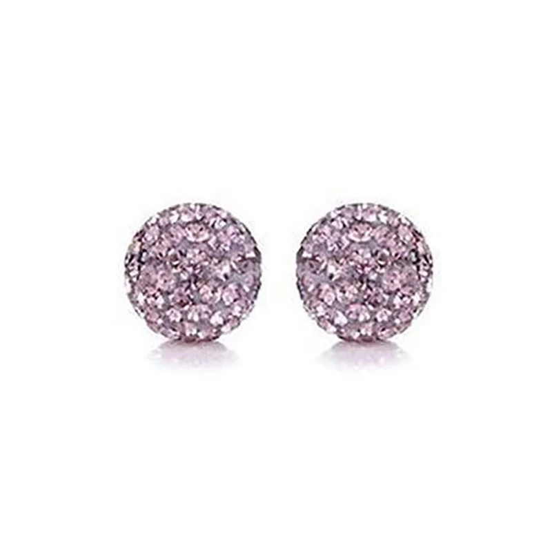 Perles shamballa rondes 50 strass en cristal 8 mm (5 pièces)