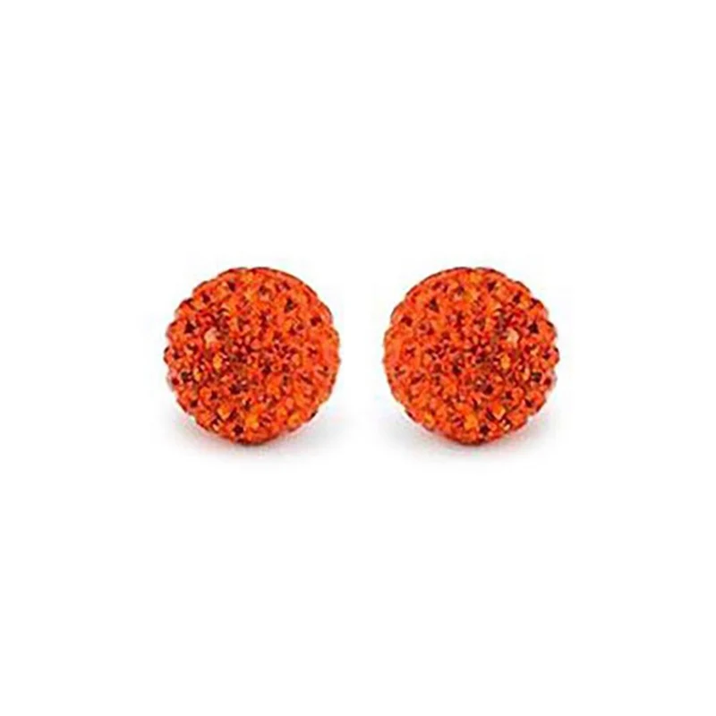 Perles shamballa rondes 50 strass en cristal 8 mm (5 pièces)