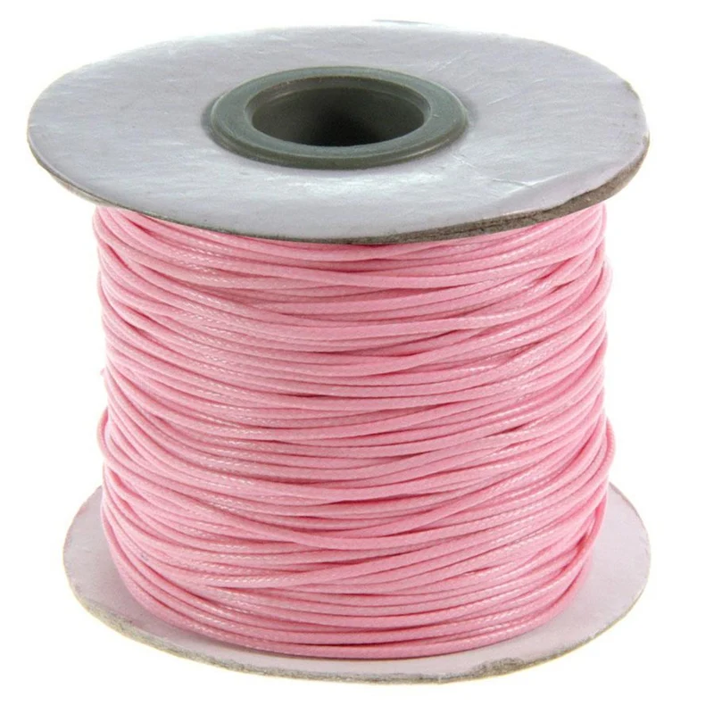 Fil coton ciré 1 mm en bobine de 80 mètres
