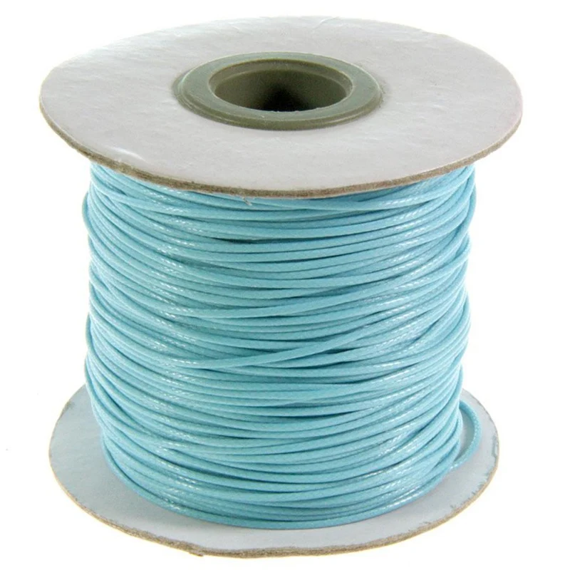 Fil coton ciré 1 mm en bobine de 80 mètres