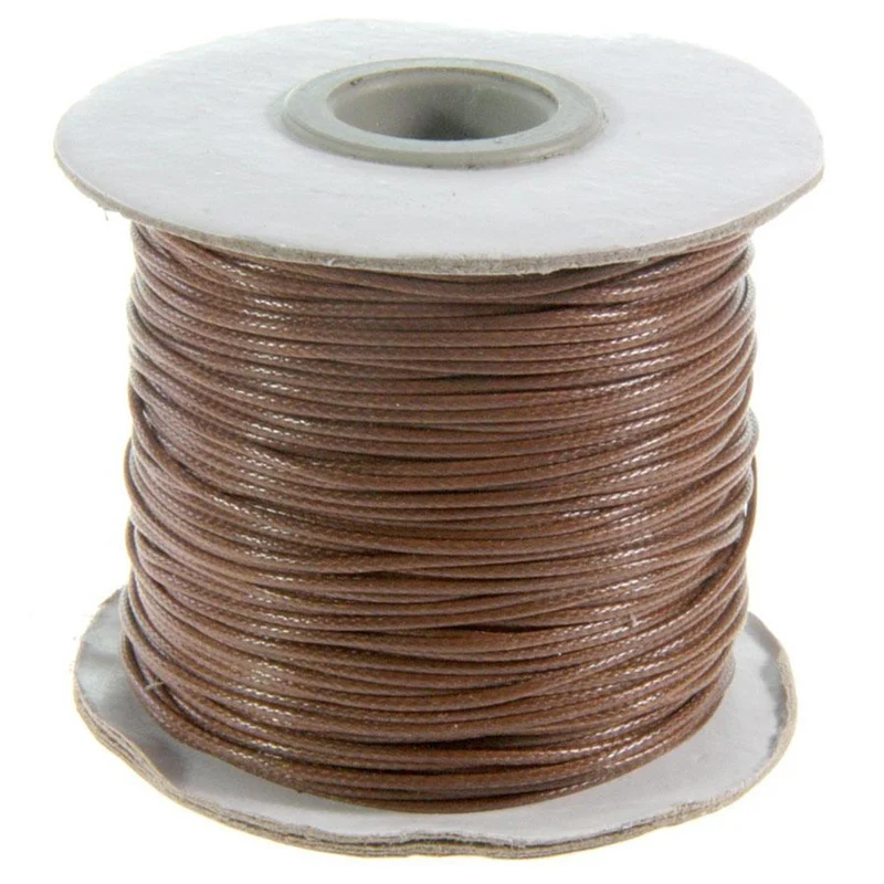 Fil coton ciré 1 mm en bobine de 80 mètres