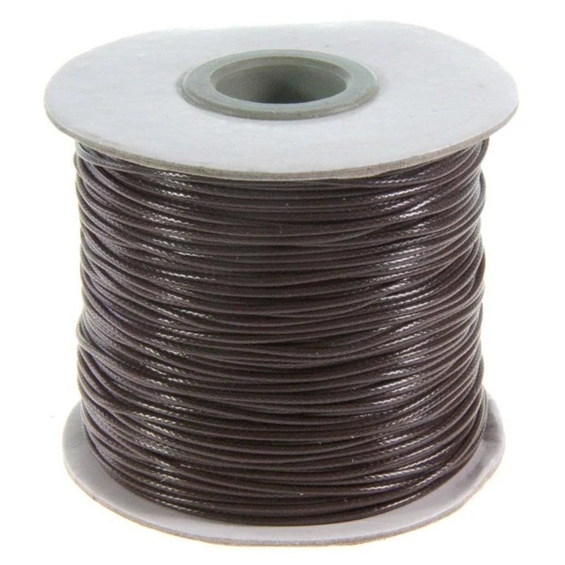 Fil coton ciré 1 mm en bobine de 80 mètres
