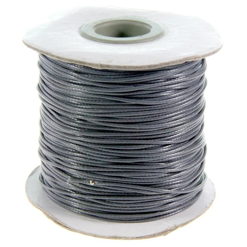 Fil coton ciré 1 mm en bobine de 80 mètres