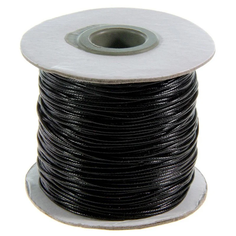 Fil coton ciré 1 mm en bobine de 80 mètres