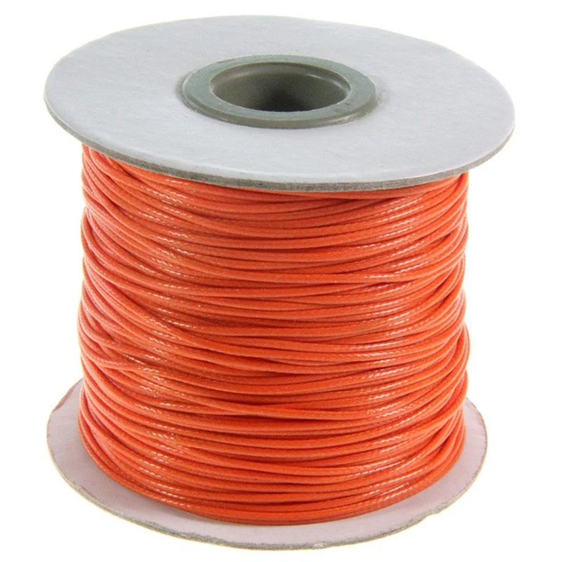 Fil coton ciré 1 mm en bobine de 80 mètres