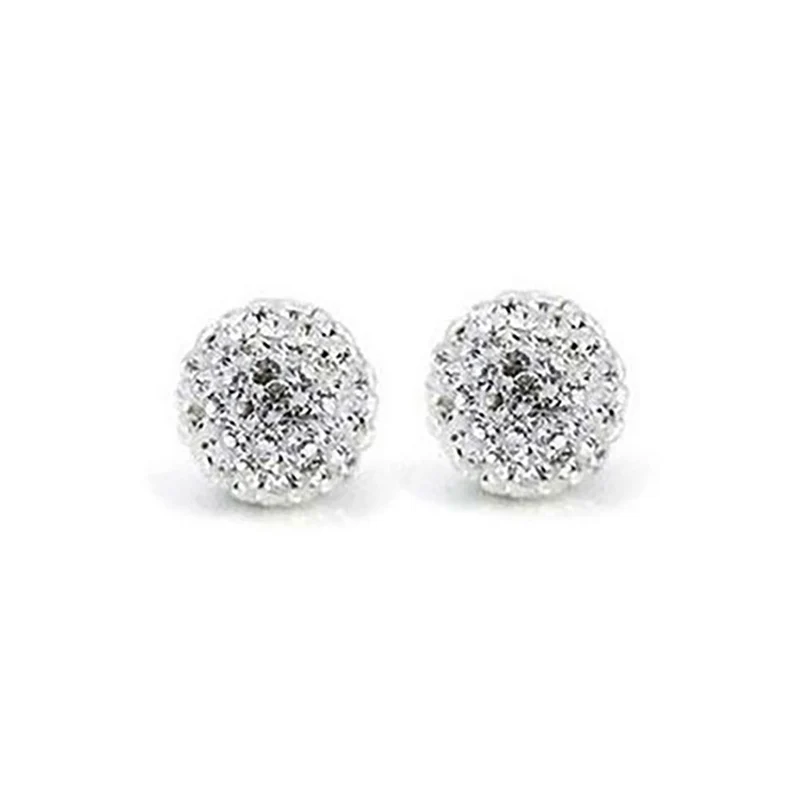 Perles rondes polymère avec strass 10mm (5 pièces)
