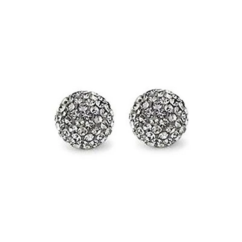 Perles rondes polymère avec strass 10mm (5 pièces)
