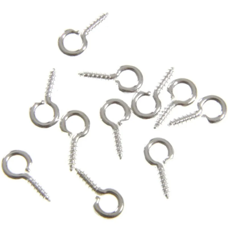 Piton à vis pour création bijoux 8 mm (100 pièces)