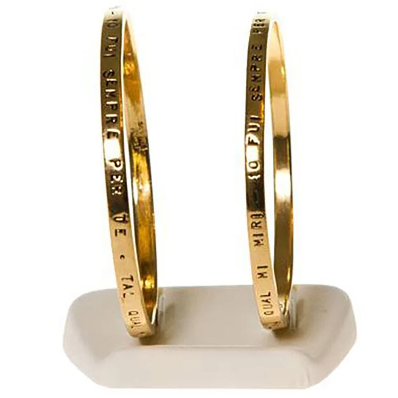 Mini plot support pour bracelet jonc Trapèze (2 bracelets)