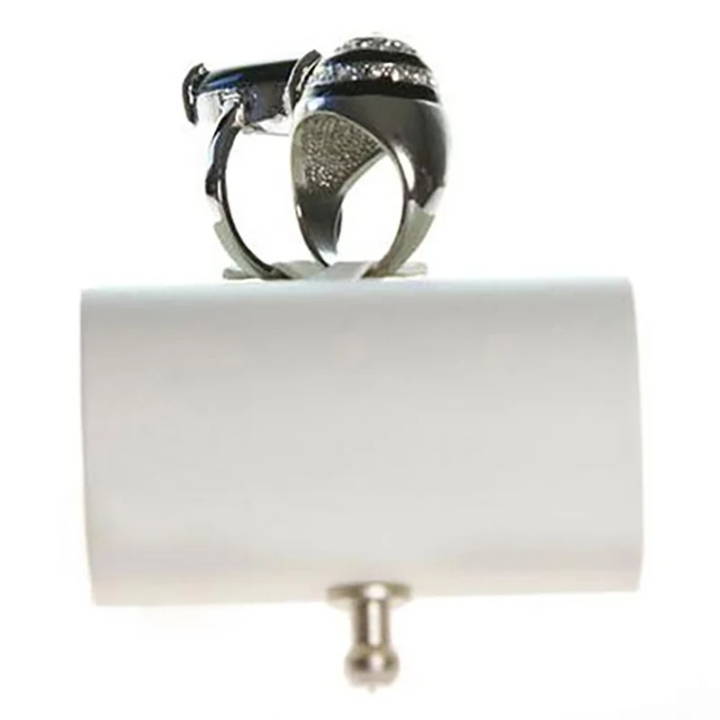 Porte bague et broche Toboggan en simili cuir (2 bagues)