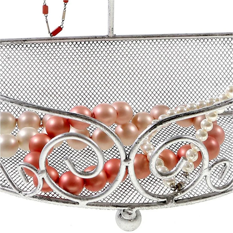 Porte bijoux cadre mixte Corbeille Baroque avec panier
