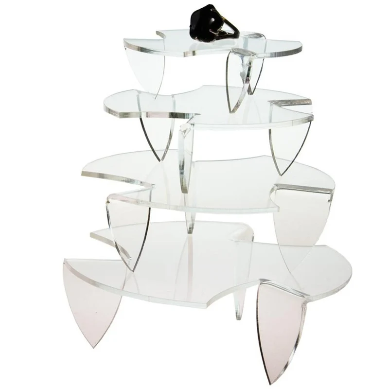 Support bijoux presentoir mini tables rondes (4 pièces)