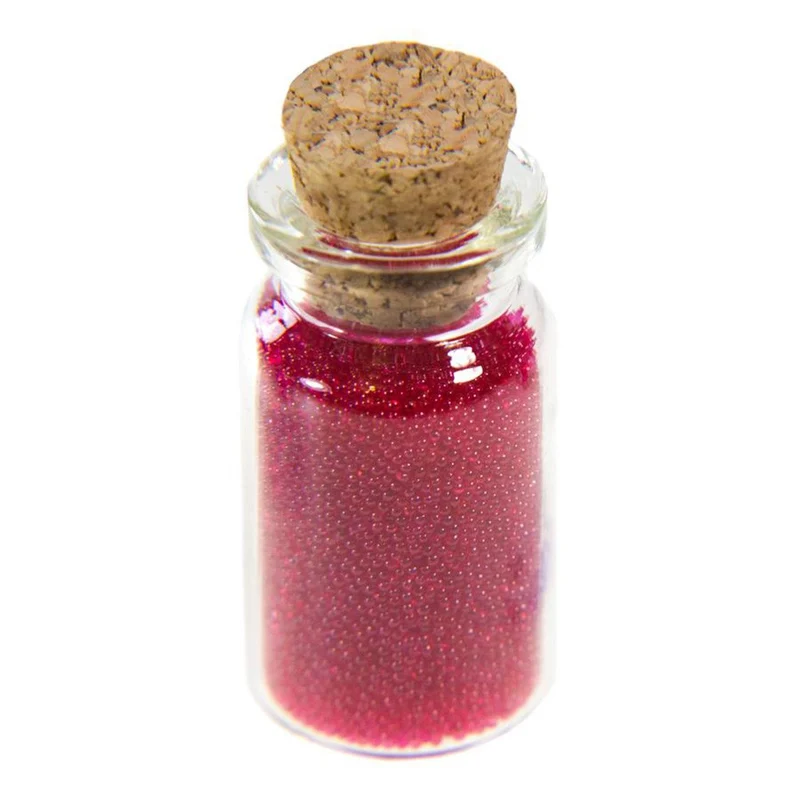 Microbilles caviar translucides en fiole