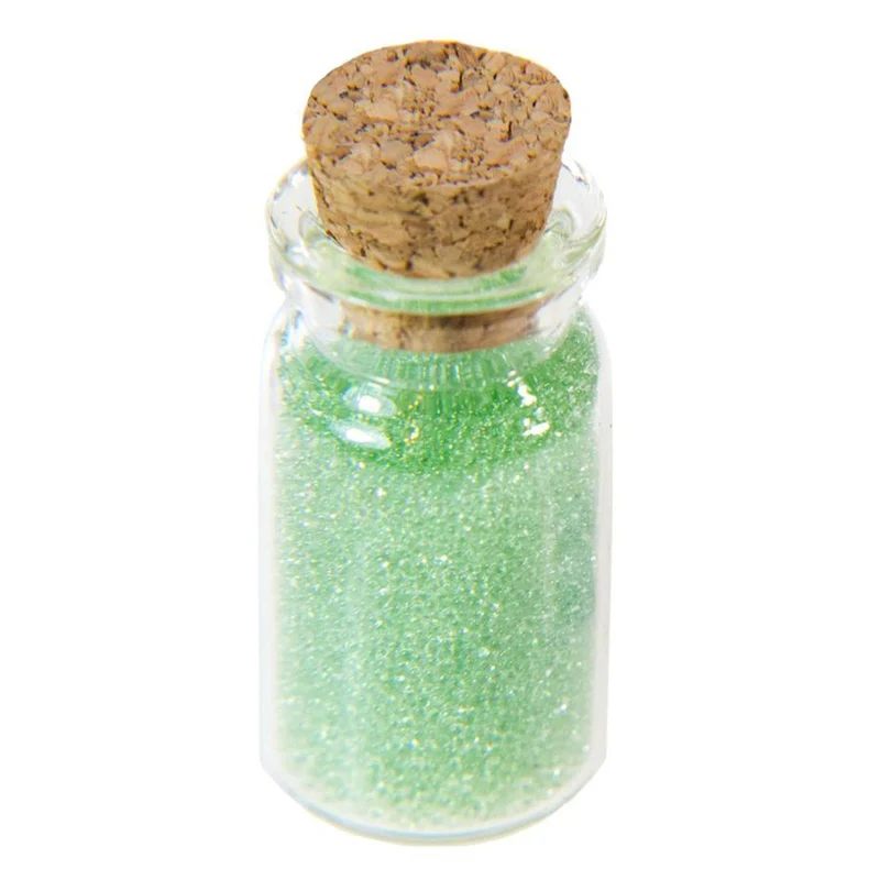 Microbilles caviar translucides en fiole
