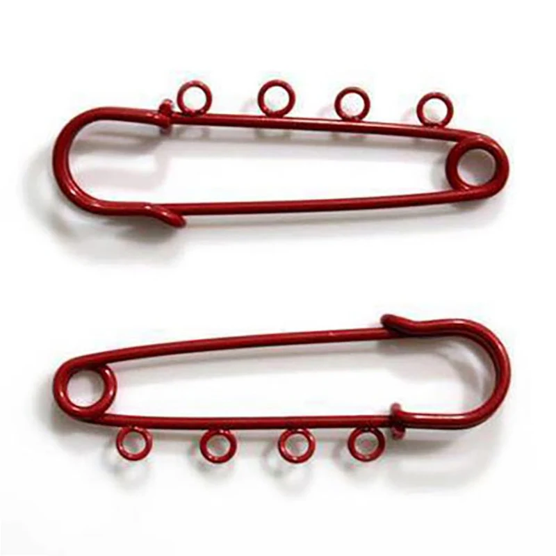 Broche épingle à nourrice oeillets création bijoux 64mm ( 5 Pièces )