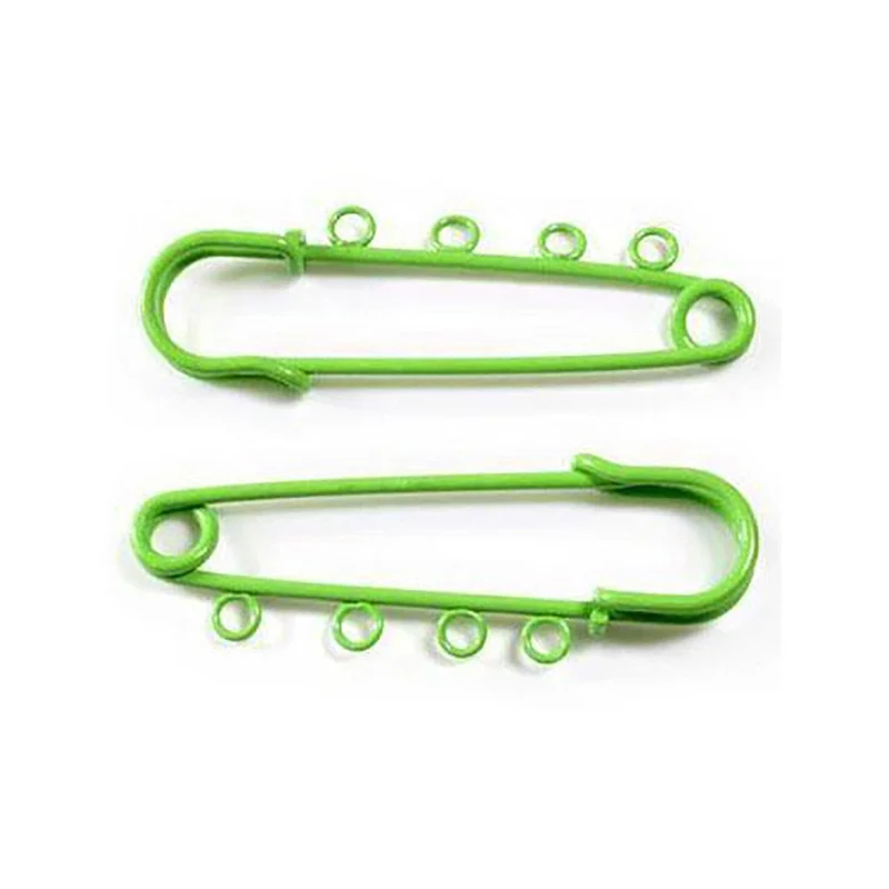 Broche épingle à nourrice oeillets création bijoux 64mm ( 5 Pièces )