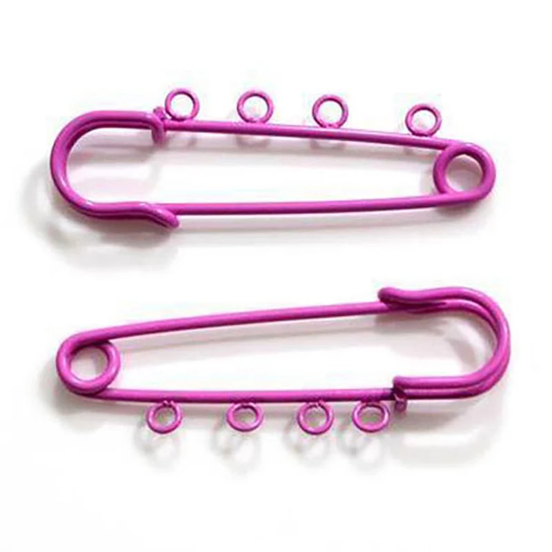 Broche épingle à nourrice oeillets création bijoux 64mm ( 5 Pièces )