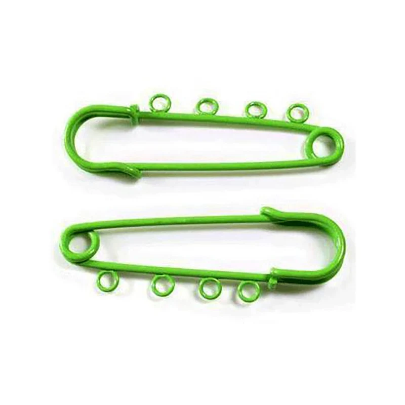 Broche épingle à nourrice oeillets création bijoux 64mm ( 5 Pièces )
