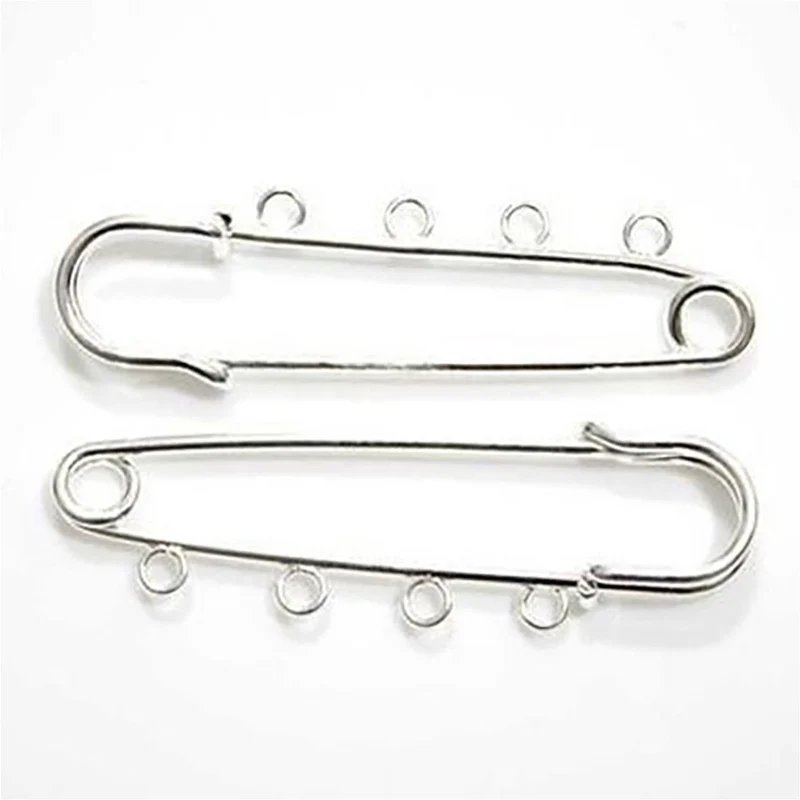 Broche épingle à nourrice oeillets création bijoux 64mm ( 5 Pièces )