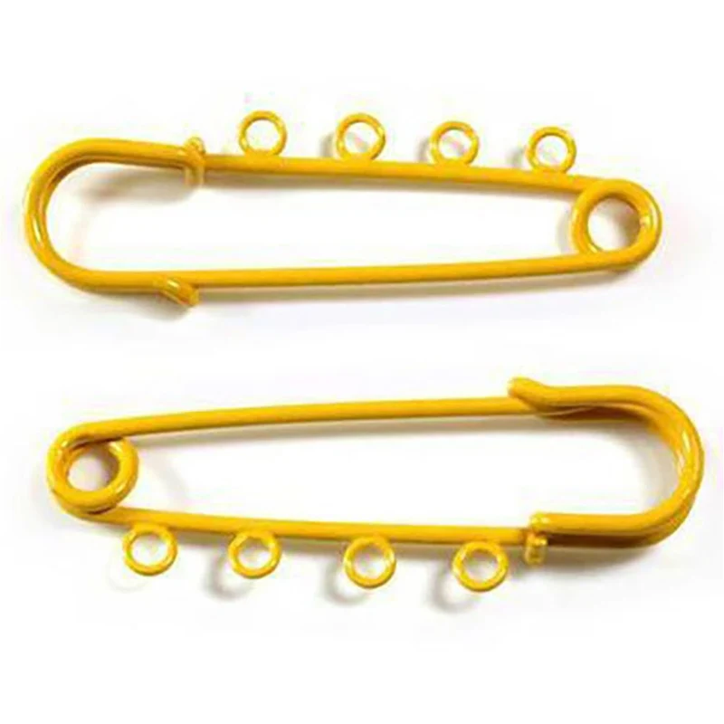 Broche épingle à nourrice oeillets création bijoux 64mm ( 5 Pièces )