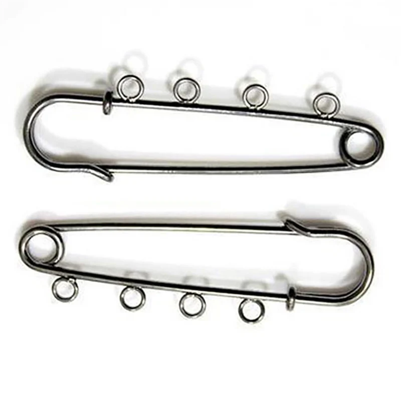 Broche épingle à nourrice oeillets création bijoux 64mm ( 5 Pièces )
