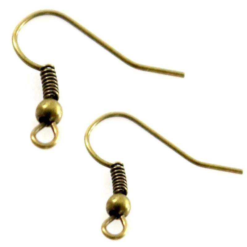 Crochets boucle d'oreille attache boucles 18 mm (200 pièces)