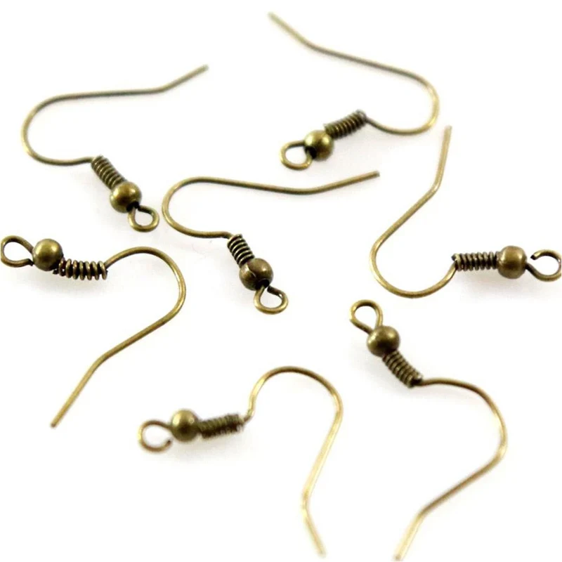 Crochets boucle d'oreille attache boucles 18 mm (200 pièces)
