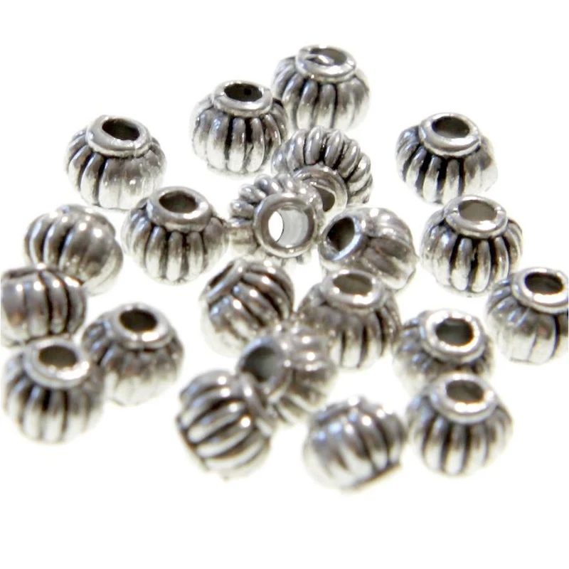 Perles metal Citrouille 5 x 4 mm (50 pièces)