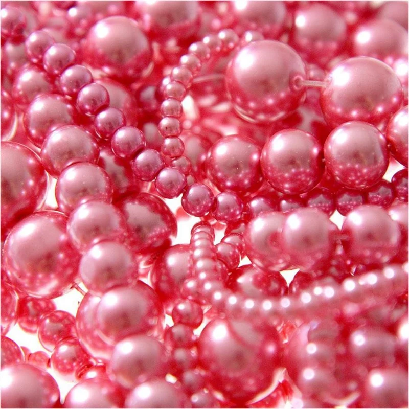 Perles nacrées 14 mm en verre de Bohême couleurs vives lot de 10