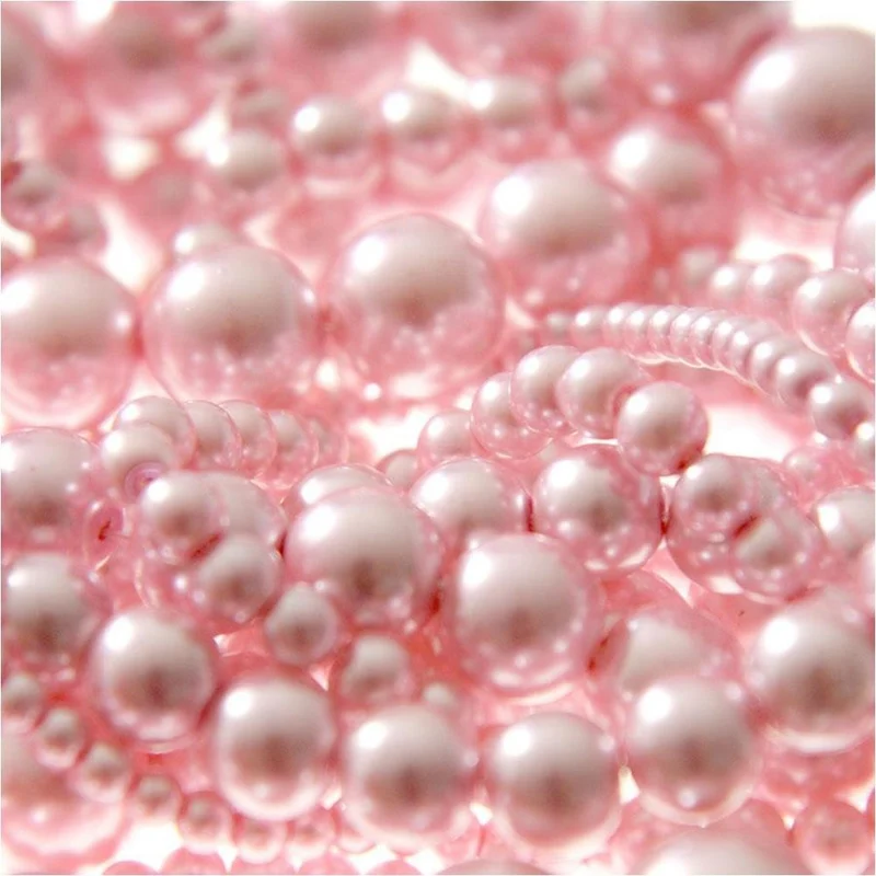 Perles nacrées 5 mm en verre de Bohême couleurs pastel lot de 100