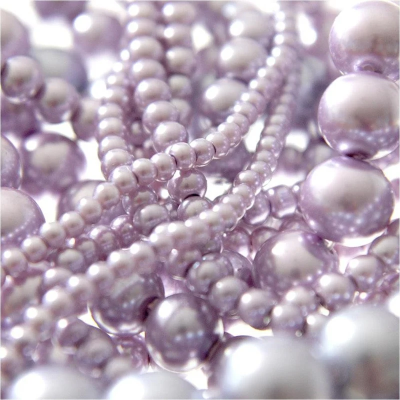 Perles nacrées 16 mm en verre de Bohême couleurs pastel lot de 10