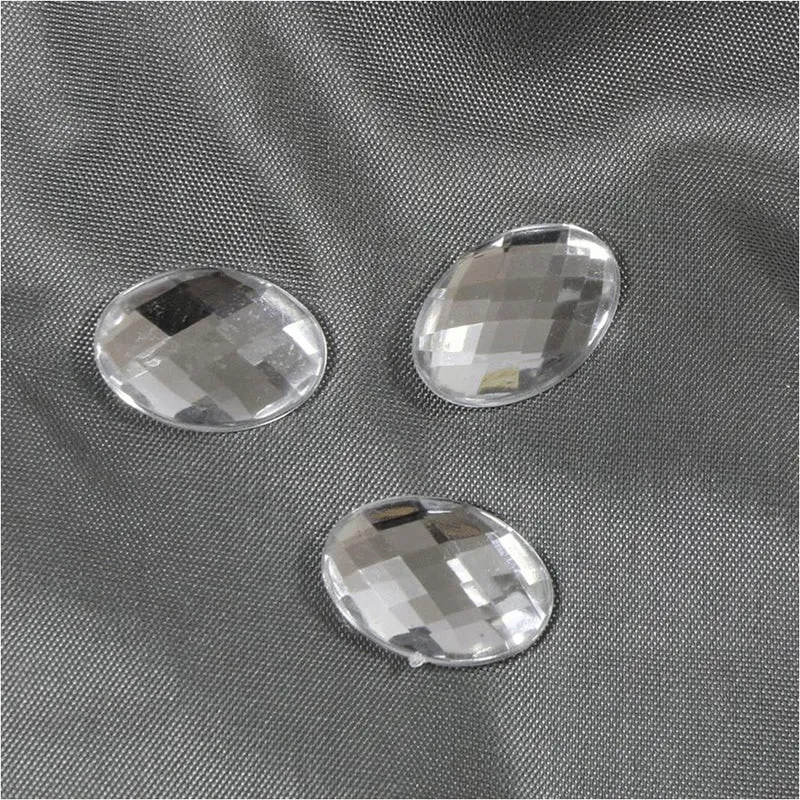 Cabochon Strass Acrylique Ovale Gloria 18 X 13mm ( 5 Pièces )