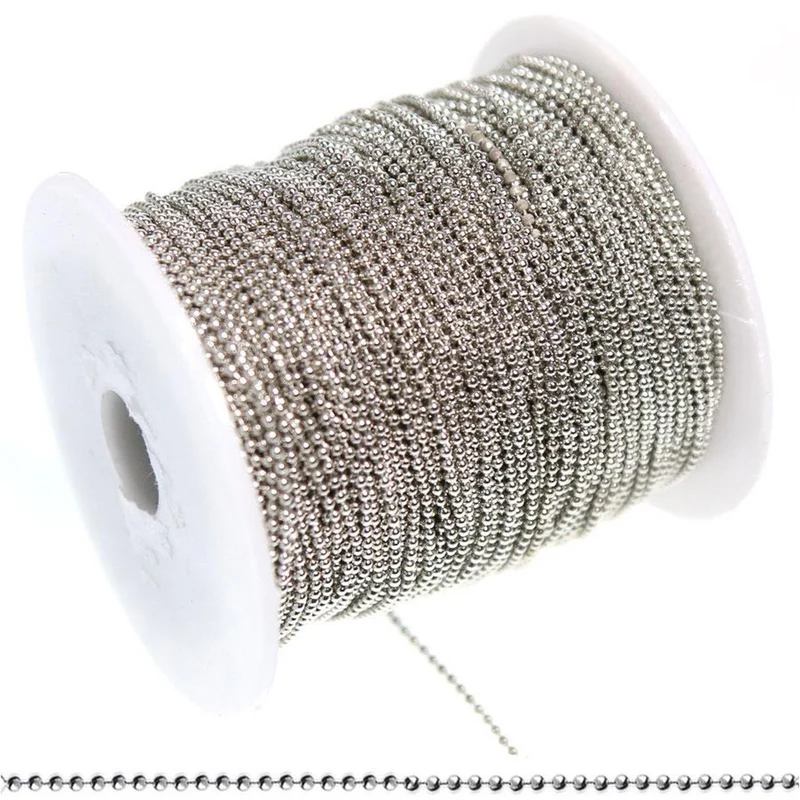 Chaine à billes 1,5 mm (3 x 1 mètre)