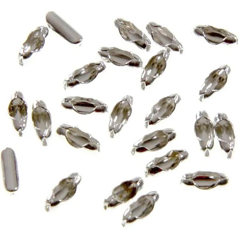 Fermoir Chaine À Billes ( 100 Pièces ) ( 9 X 3 Mm )
