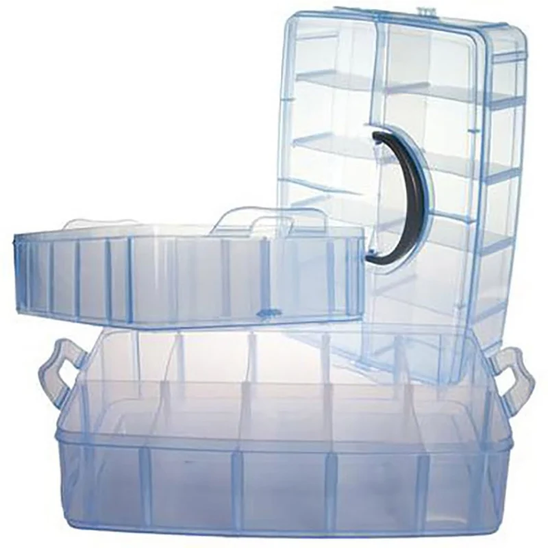 Boite de rangement plastique bijoux apprêts 30 compartiments