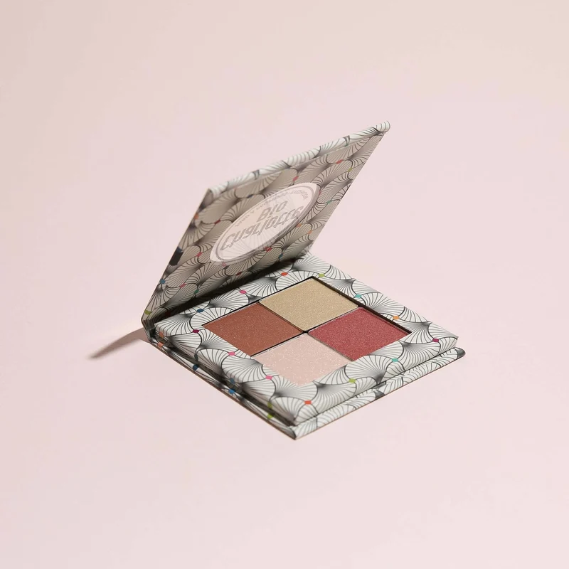 Palette de 4 fards à paupières BIO - Nude Rose