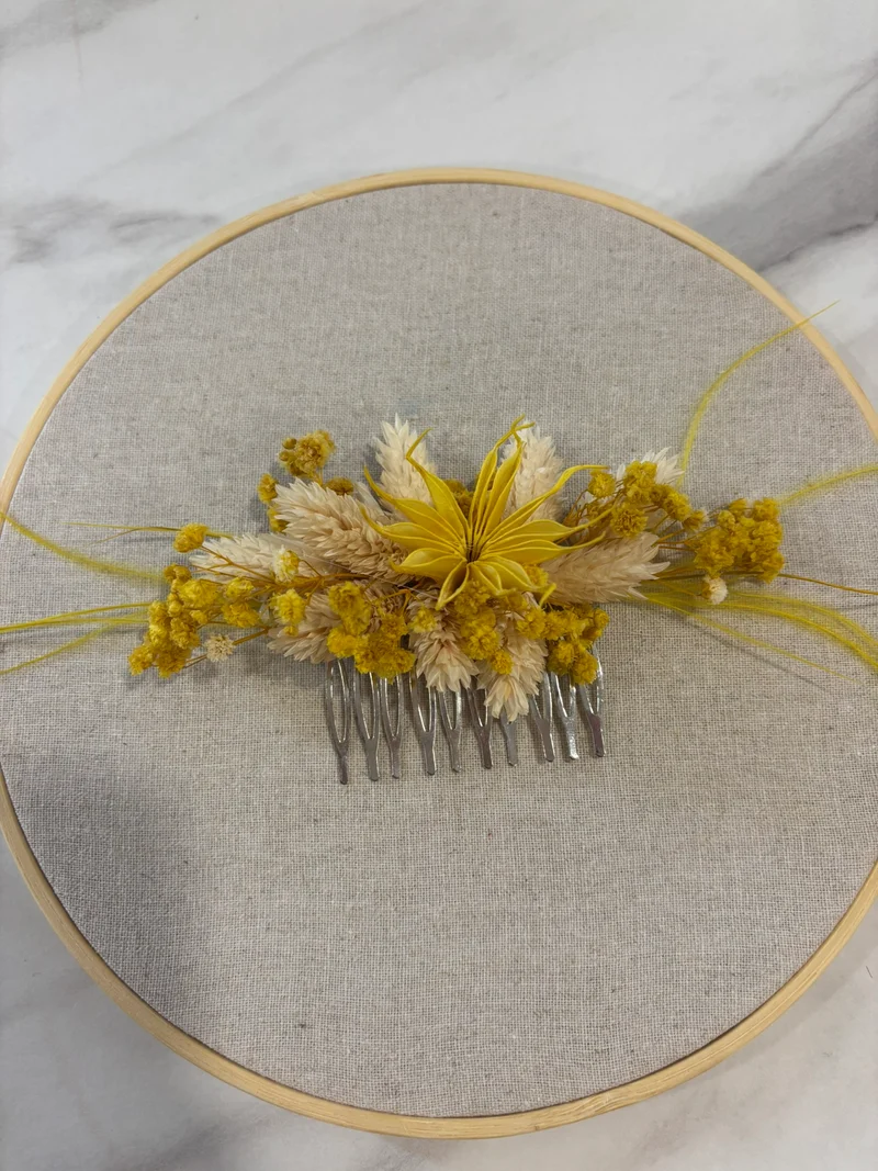 Peigne jaune & blanc