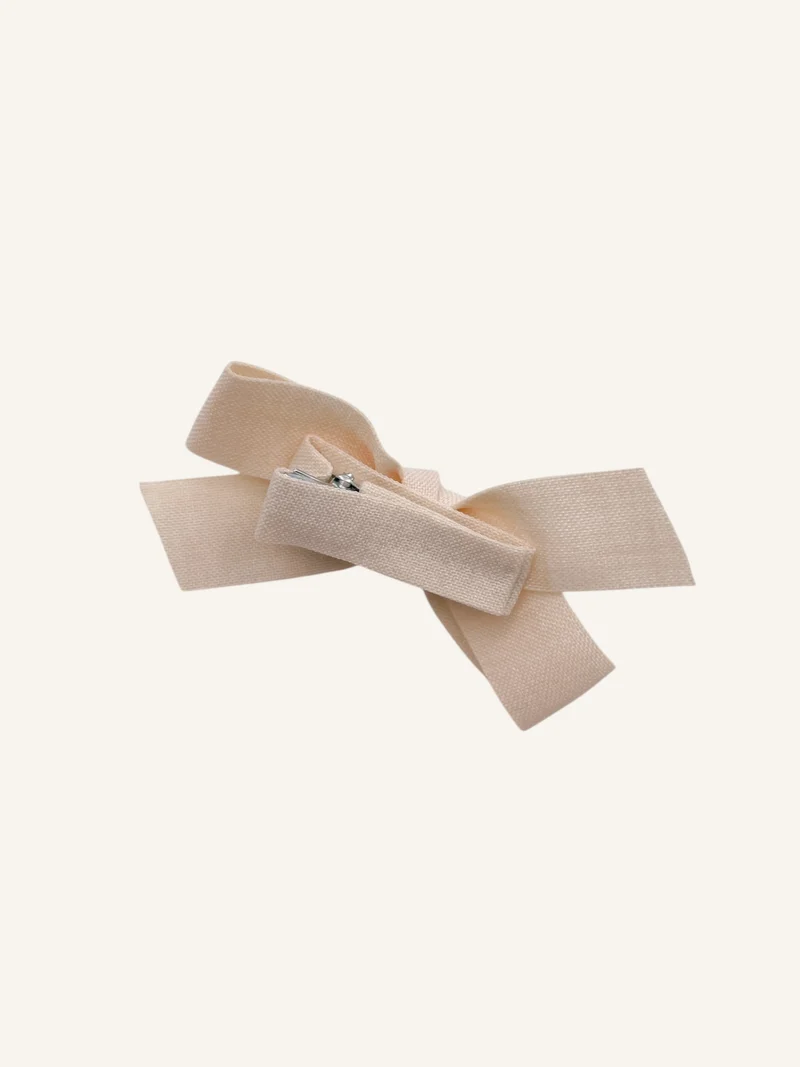 Boucles sur pince - Blanc/Rose