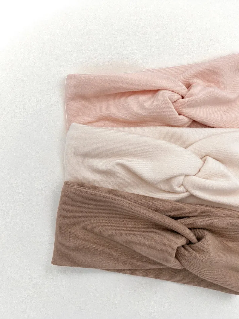 Bandeau pour bébé croisé en bambou