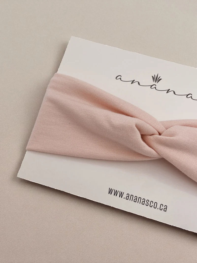 Bandeau pour bébé croisé en bambou