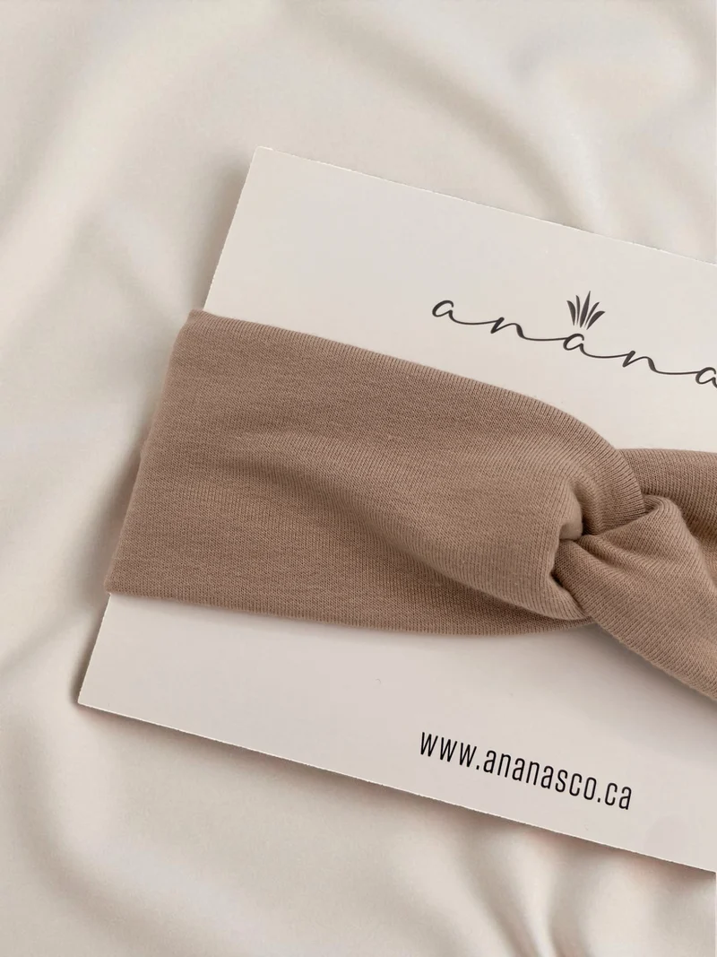 Bandeau pour bébé croisé en bambou