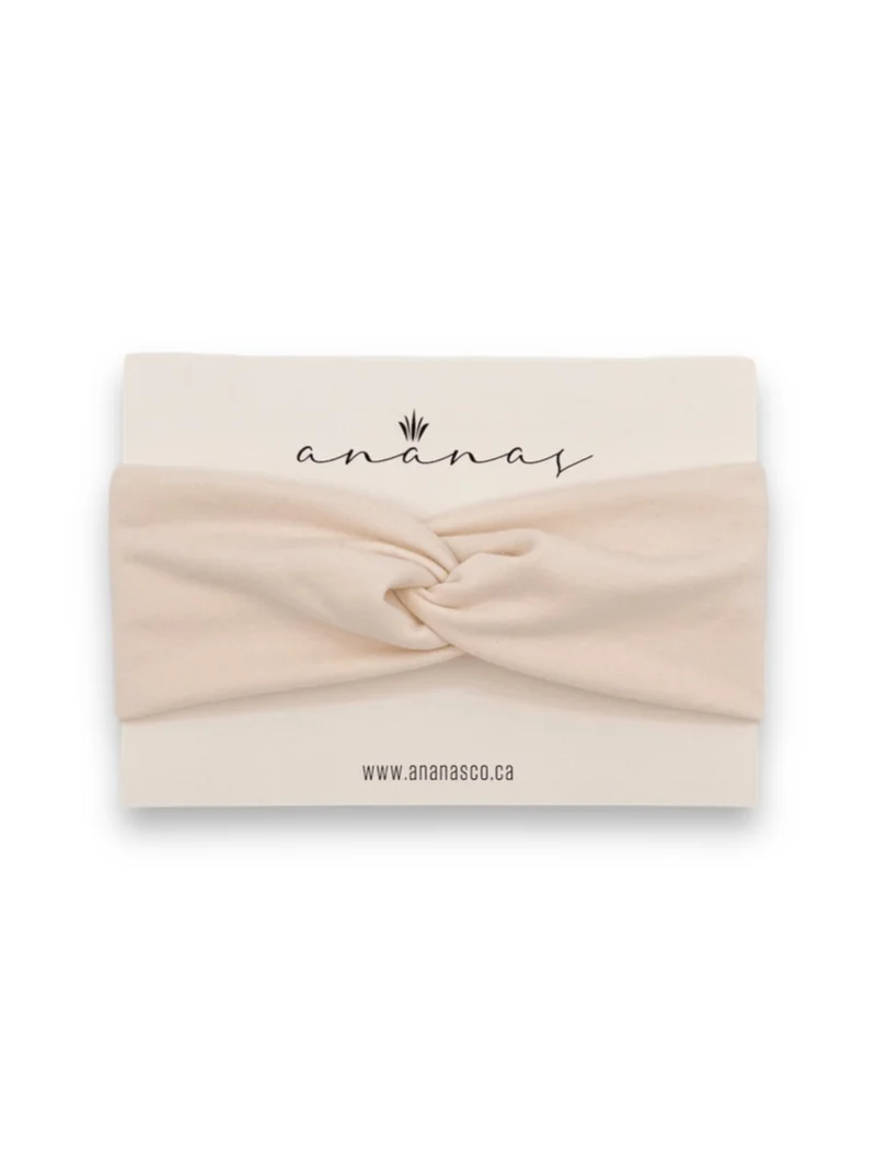 Bandeau pour bébé croisé en bambou