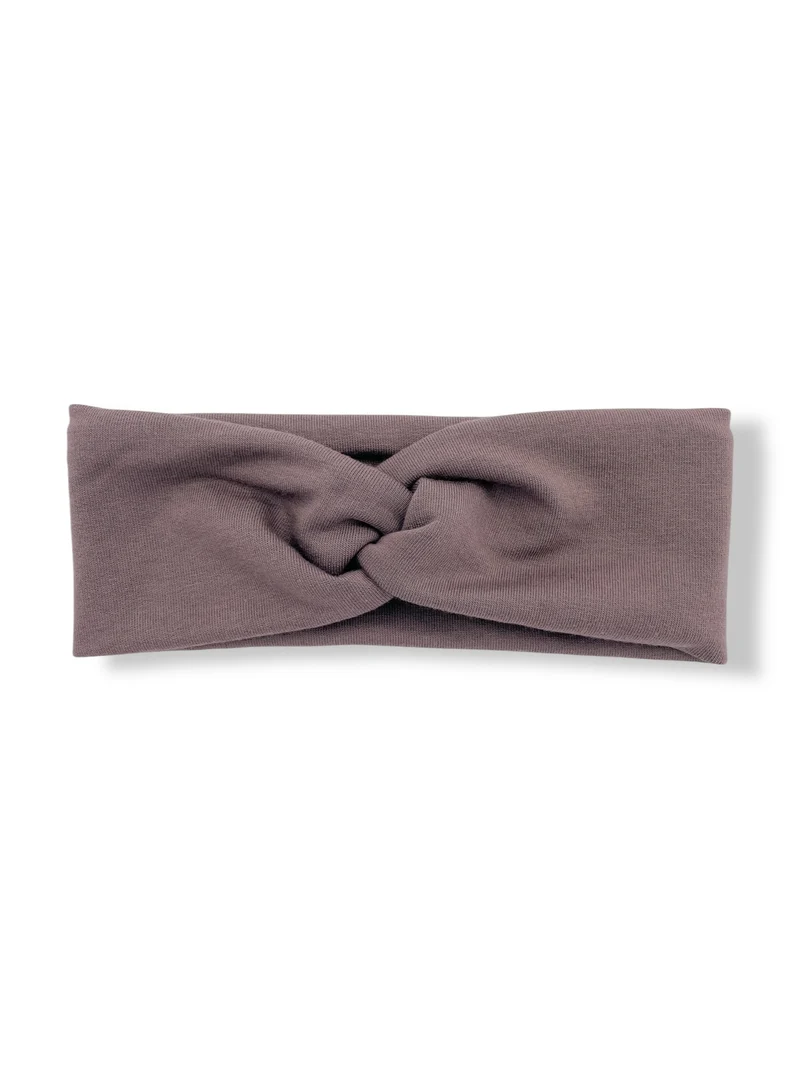 Bandeau croisé en bambou - Taupe